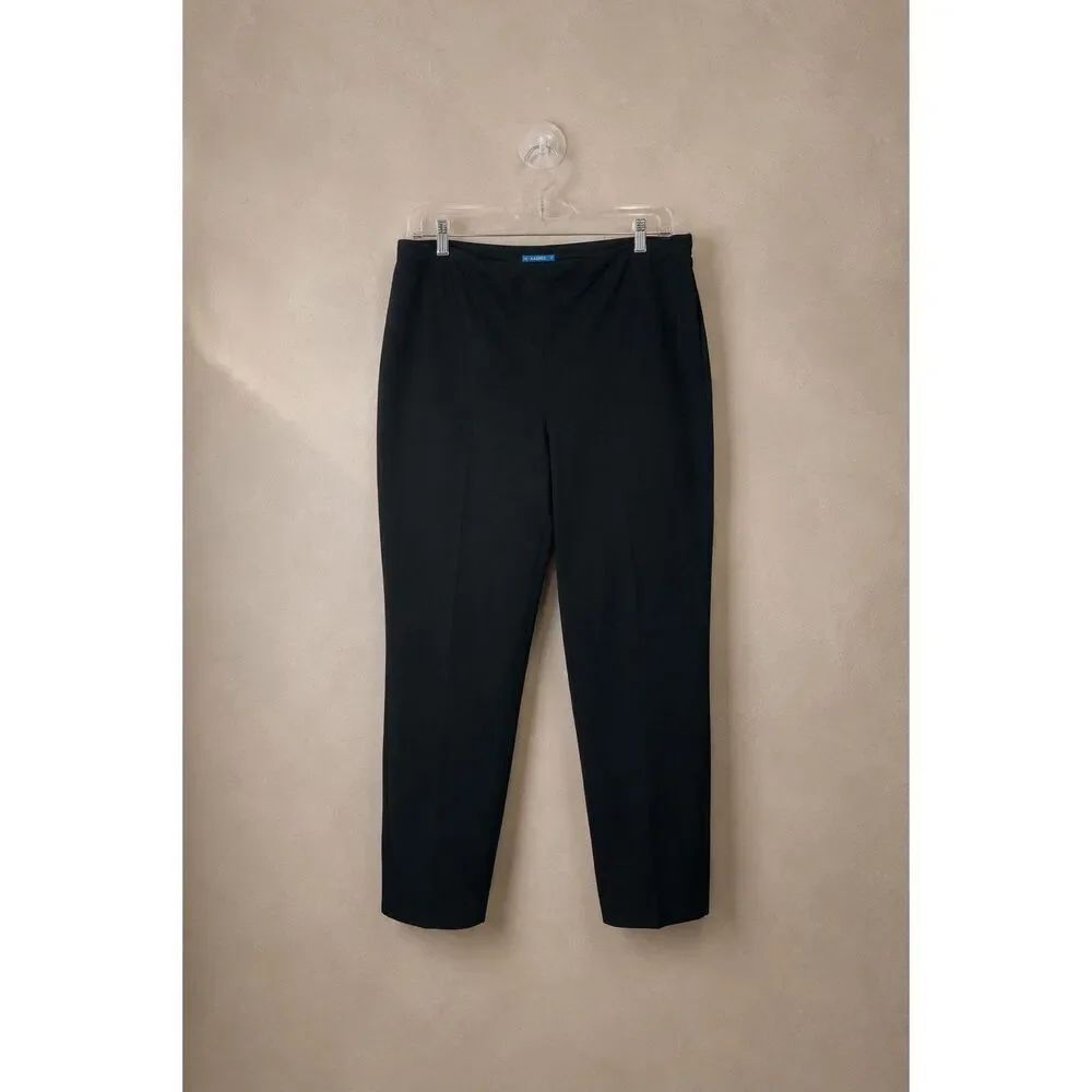J. McLaughlin pants black size 10 cropped slim front